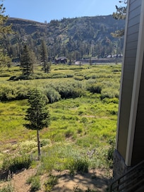 Meadow view from the common area balcony