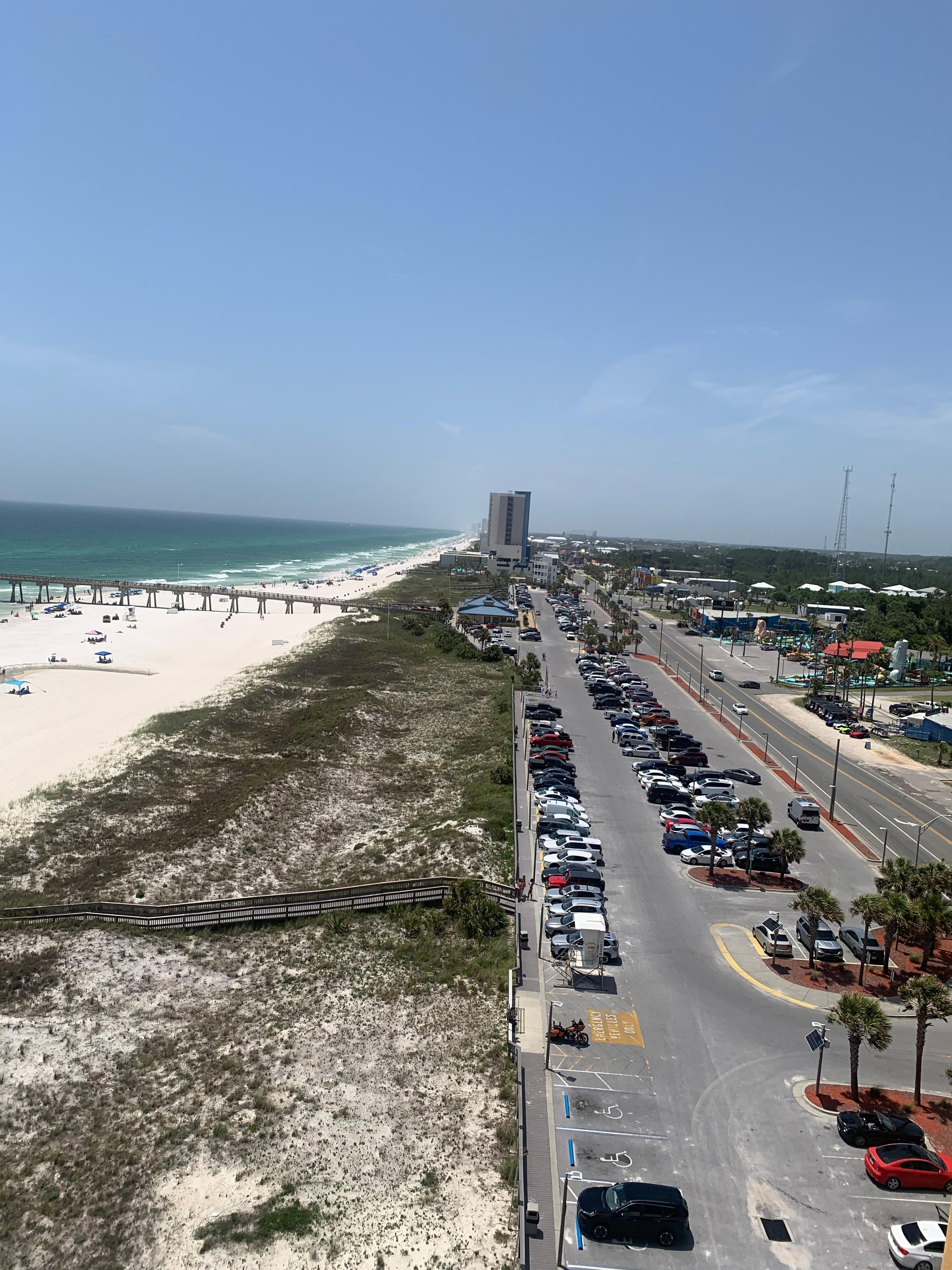 Side view from the balcony. 
