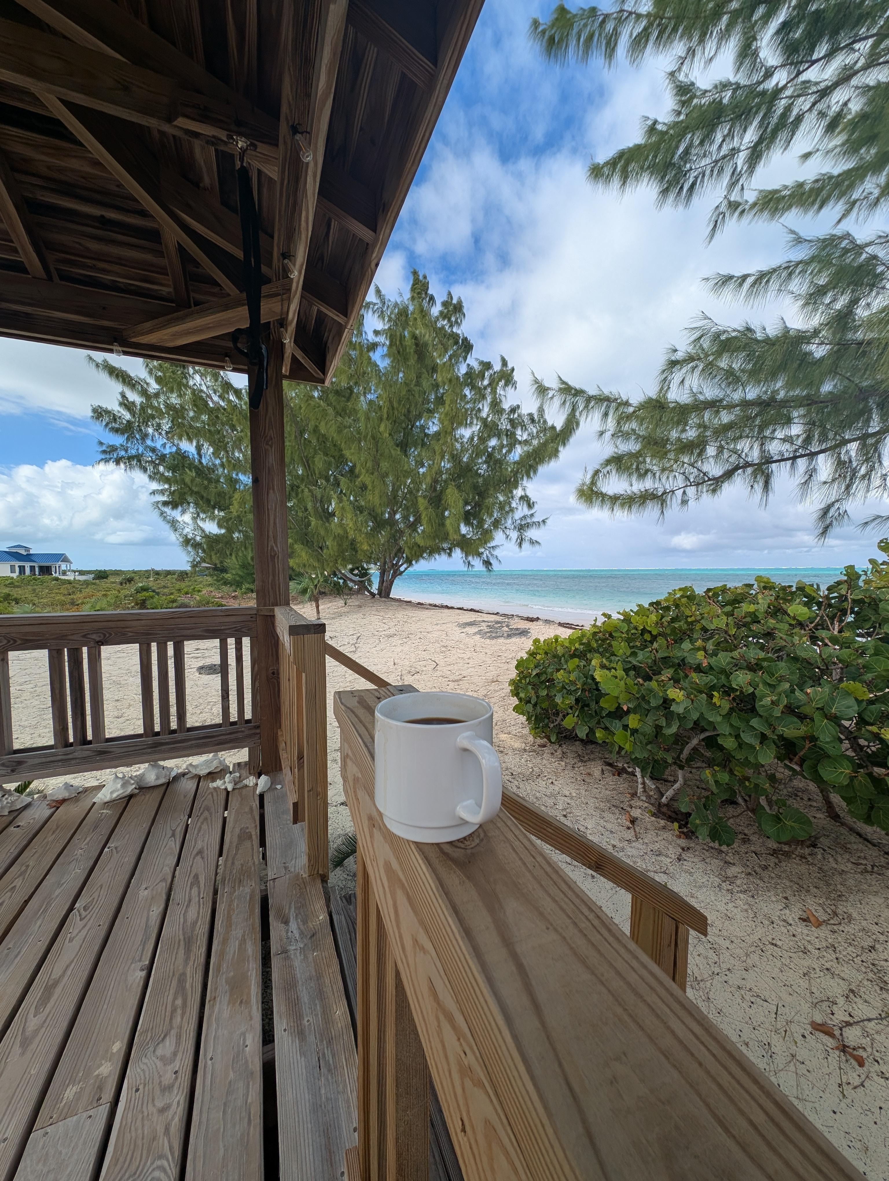 Coffee in the gazebo 
