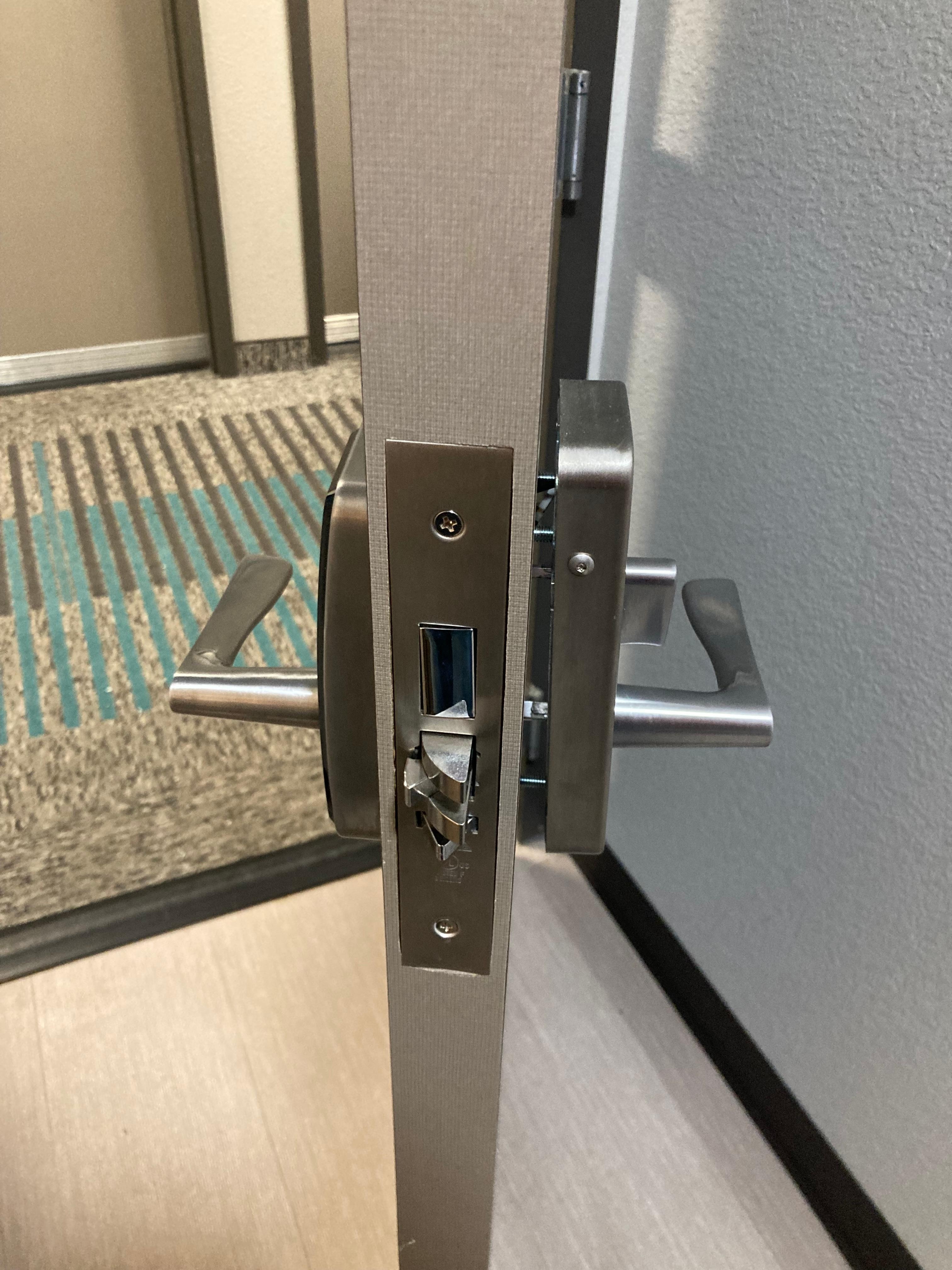 Room door lock not secure