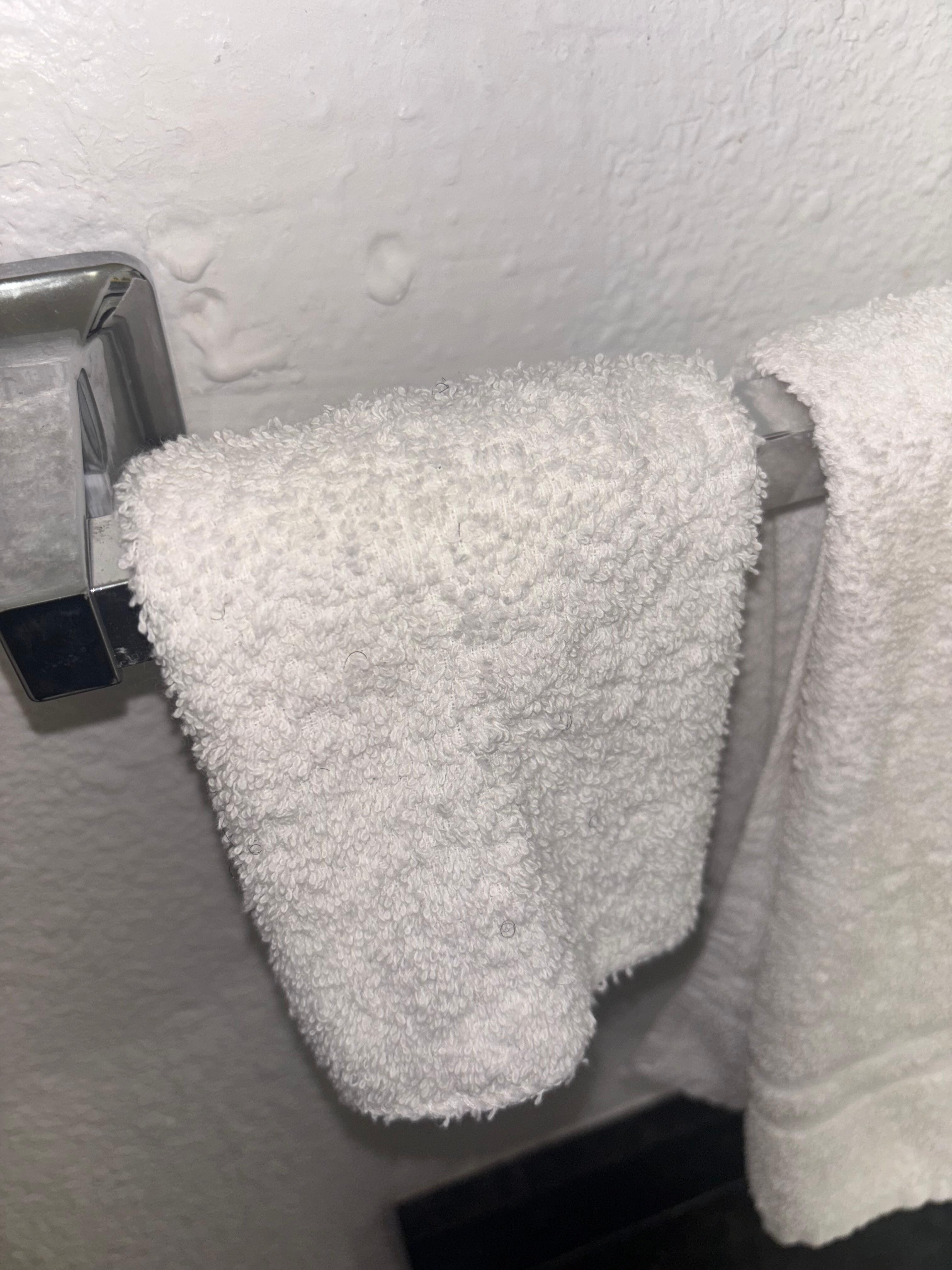 Hairs within the towel