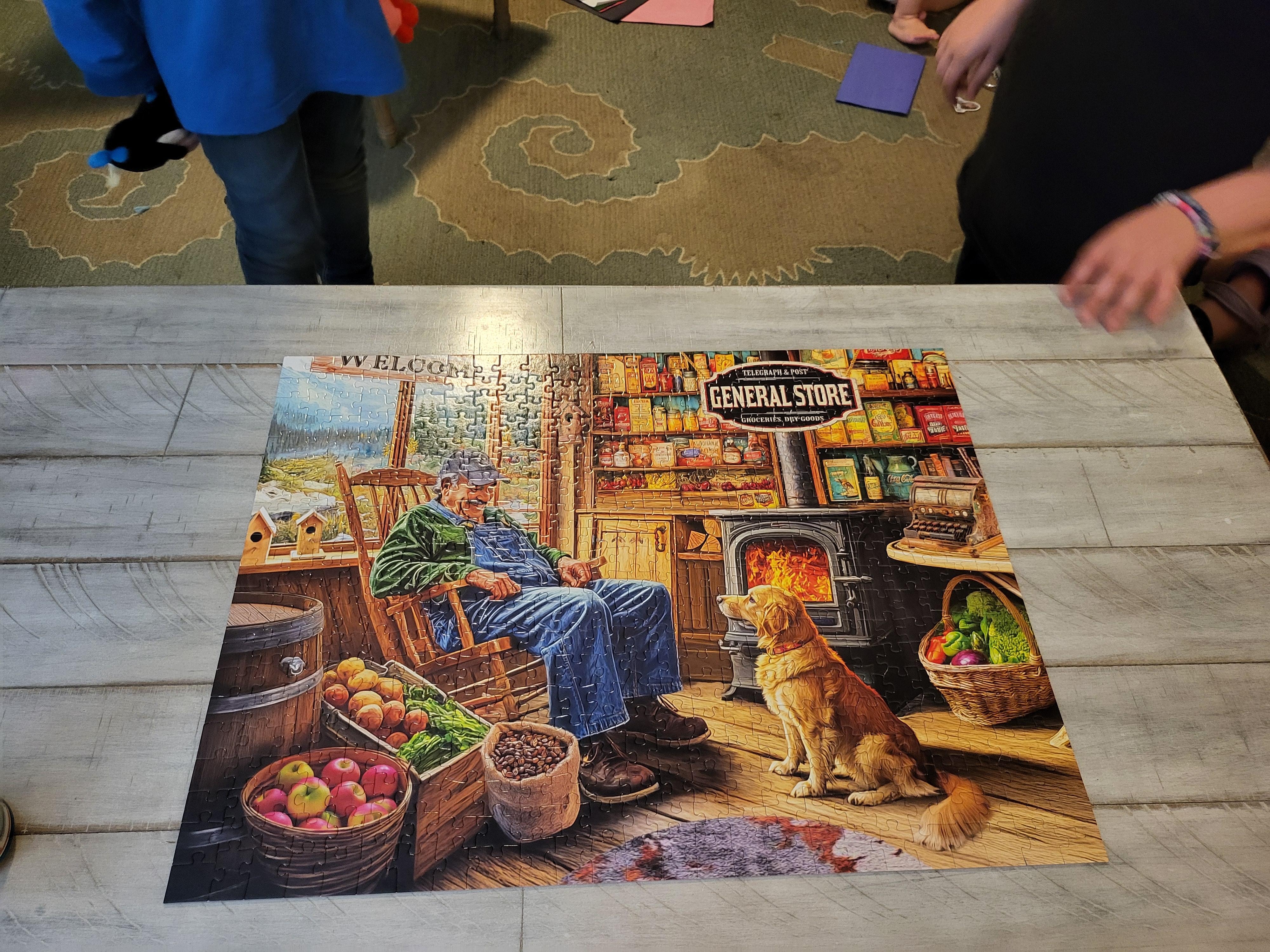 Finished puzzle, thanks for having it there.