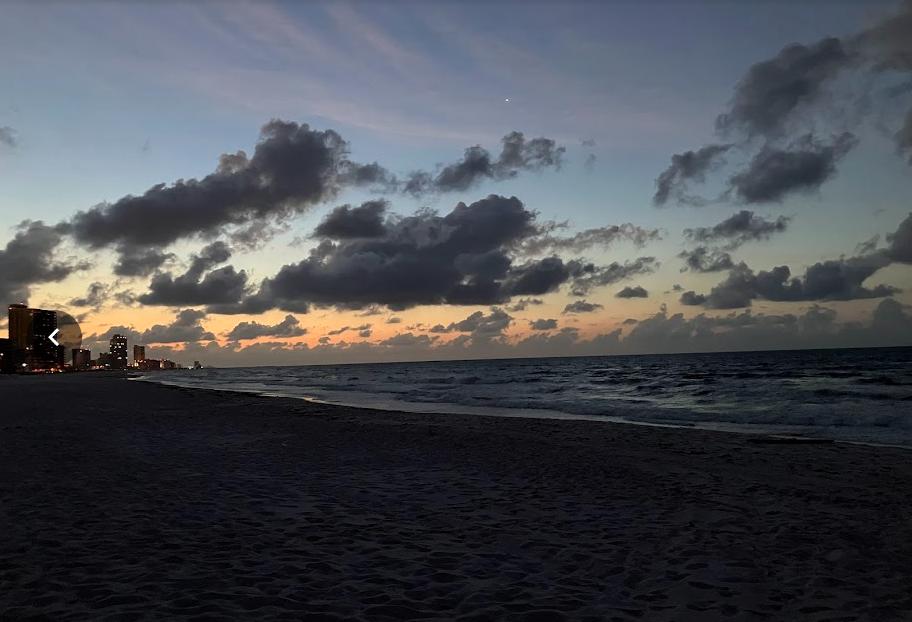 beach at sunrise