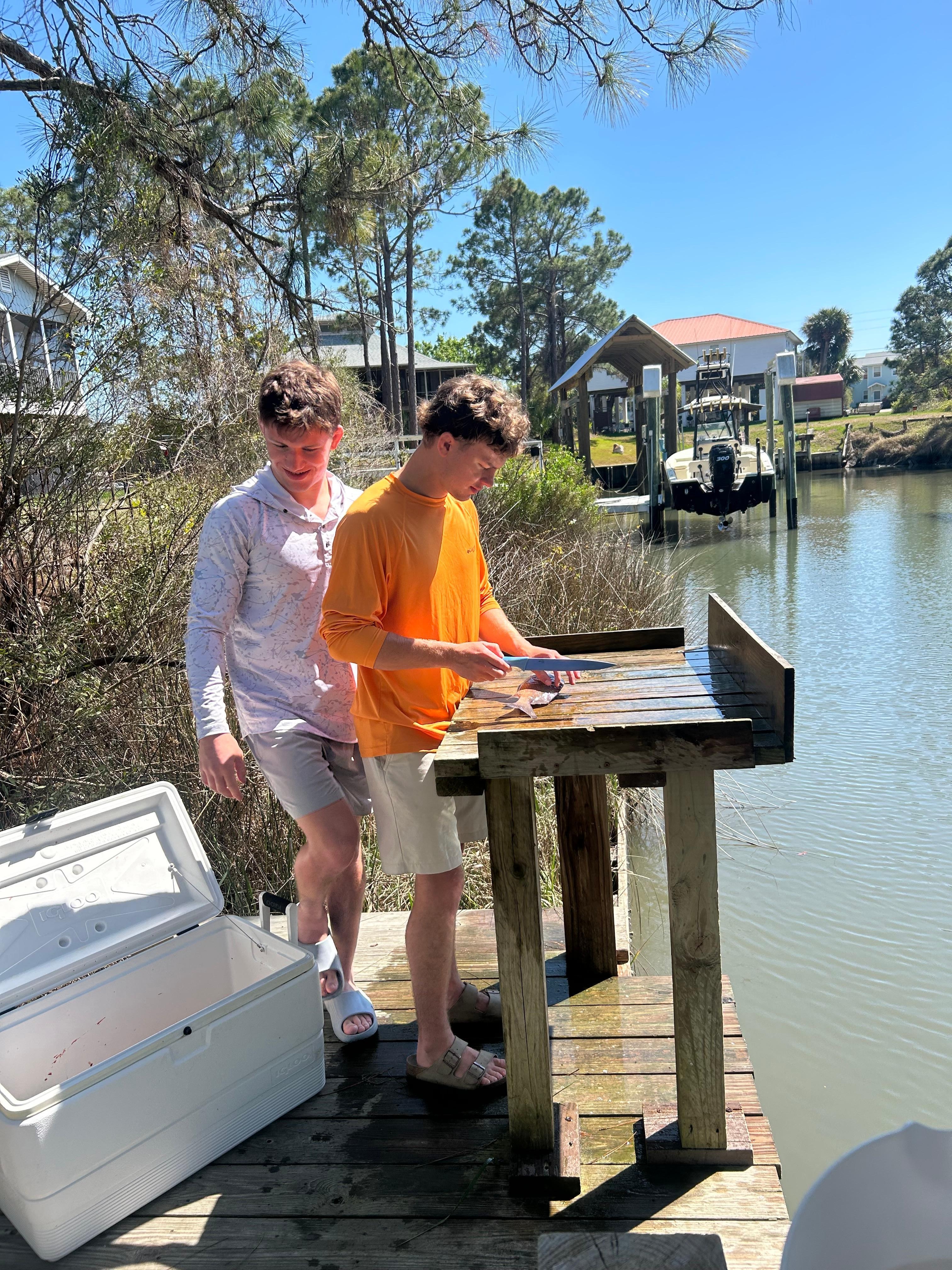 Fish cleaning station was great!