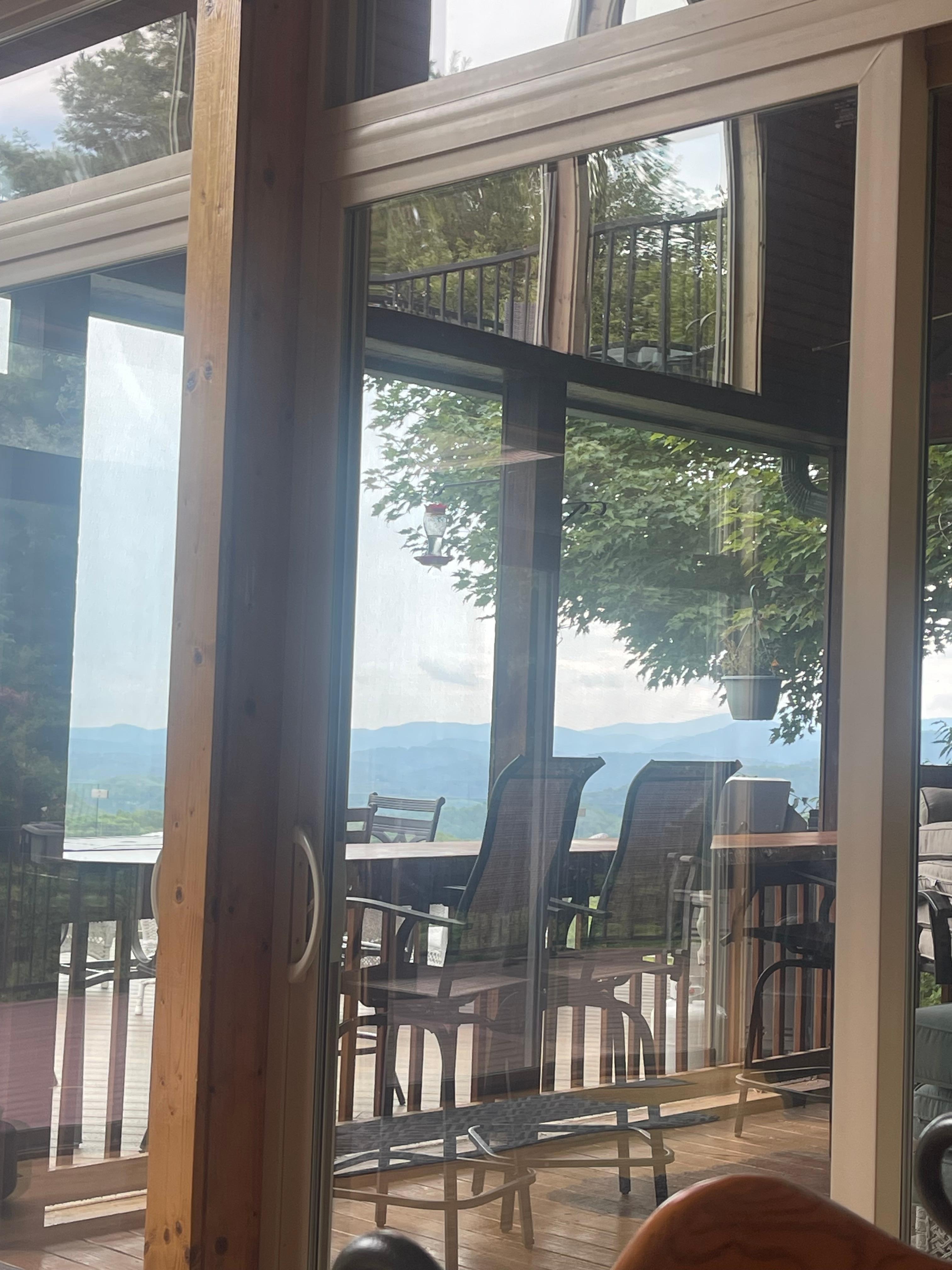 Through screened porch