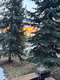 Sunrise from the patio