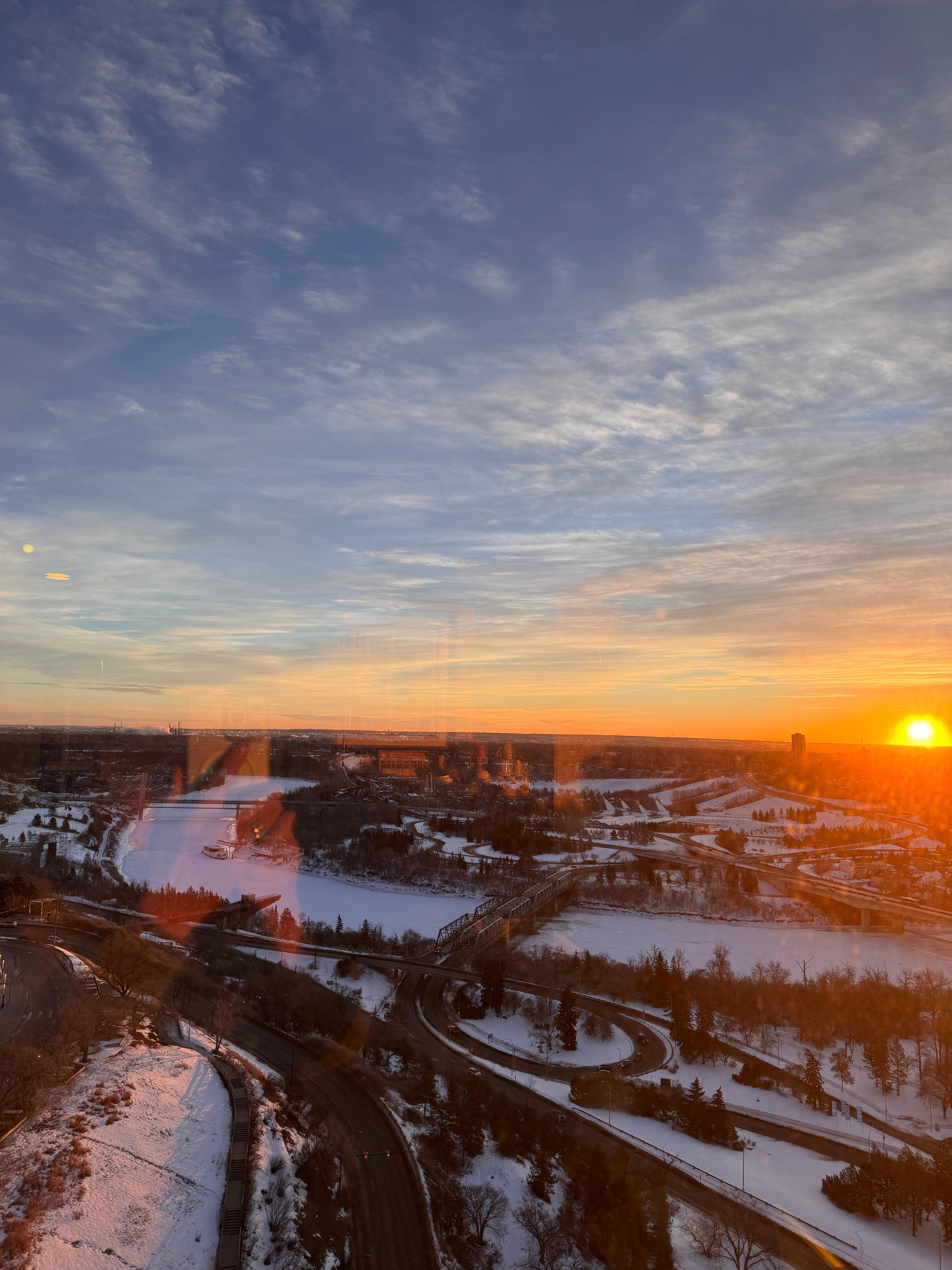 Taken of the river valley out of the concierge lounge
