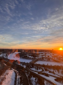 Taken of the river valley out of the concierge lounge
