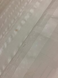 Another chunk of nasty curtain in bathroom