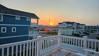 Sunset from the kitchen deck.