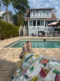 View from the cottage to the main house