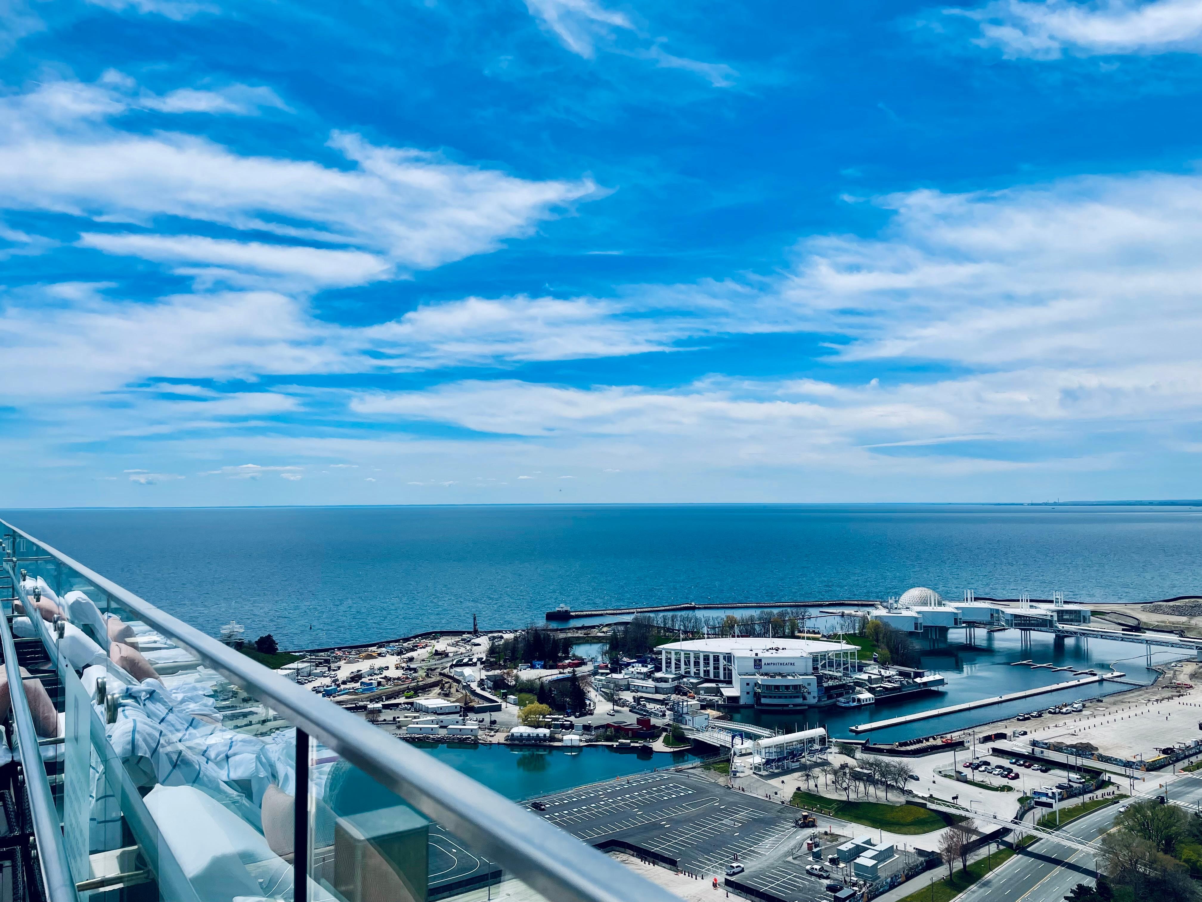 View from top floor pool deck 