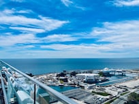 View from top floor pool deck