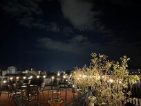 View from the rooftop terrace.