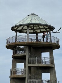 The tower near the hotel.