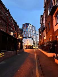 The approach after dusk.