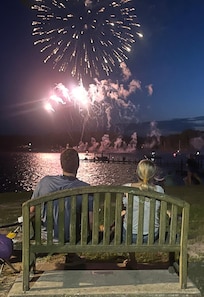 Local park, 5 min walk away. Rascal Flatts lead singer performed there when we were there, followed by exceptional fireworks display.