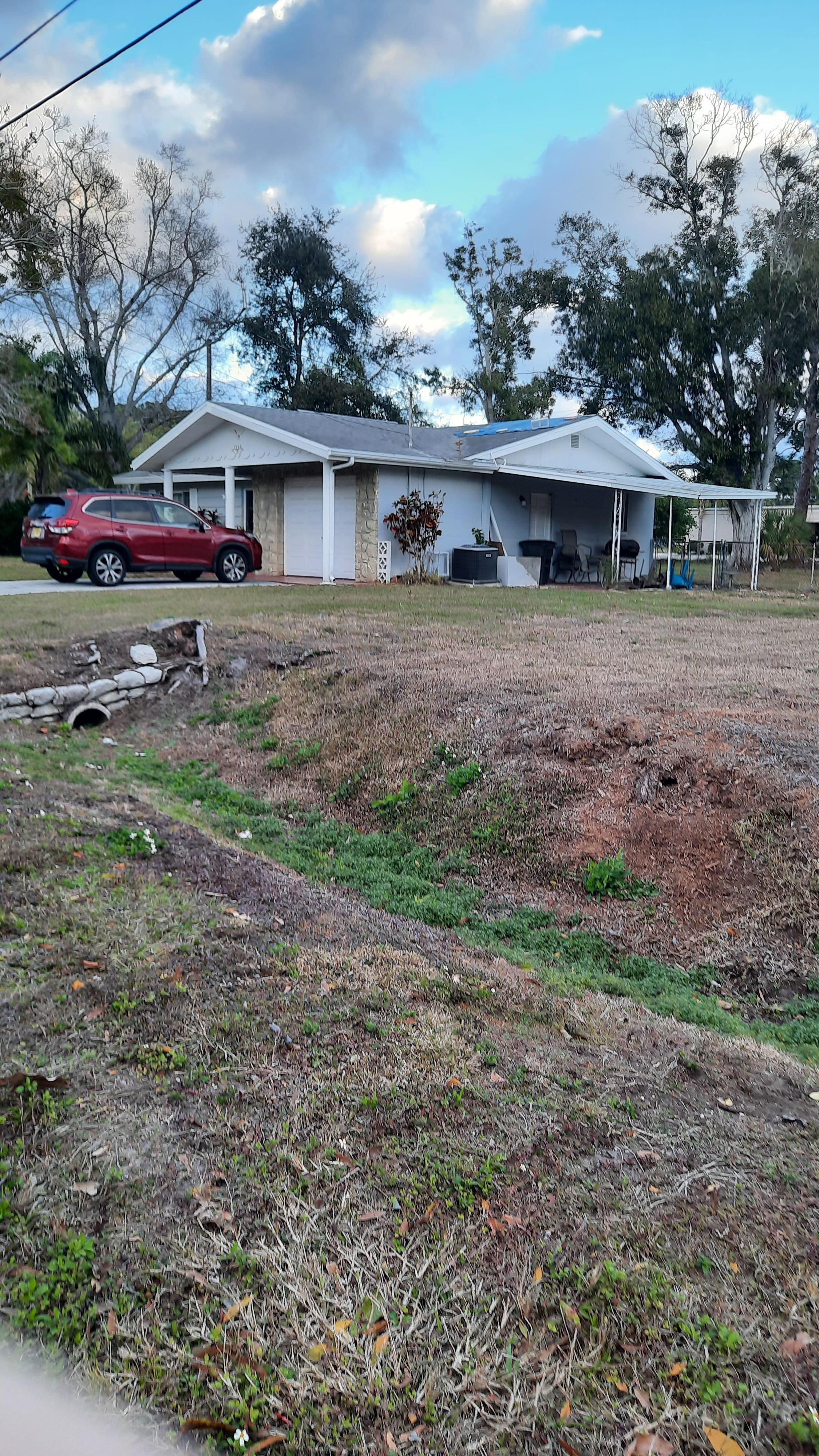 Location was great. Home obviously suffered damage and may be in the process of being fixed.