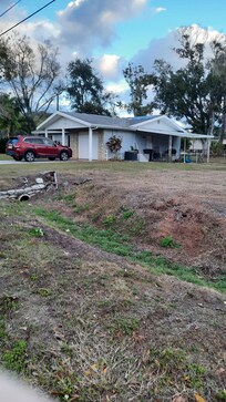 Location was great. Home obviously suffered damage and may be in the process of being fixed.