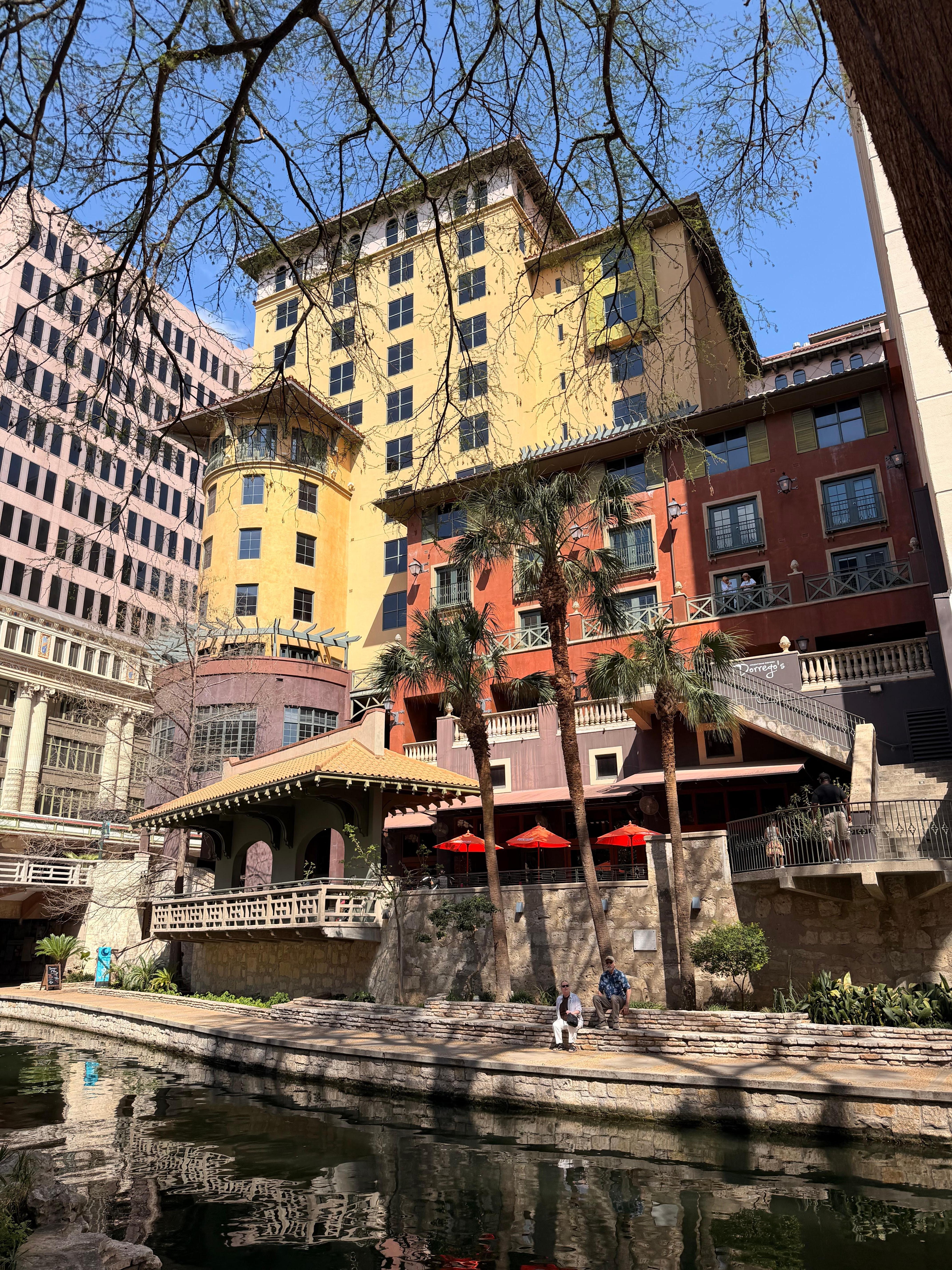 River walk view of the hotel