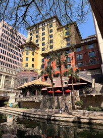River walk view of the hotel