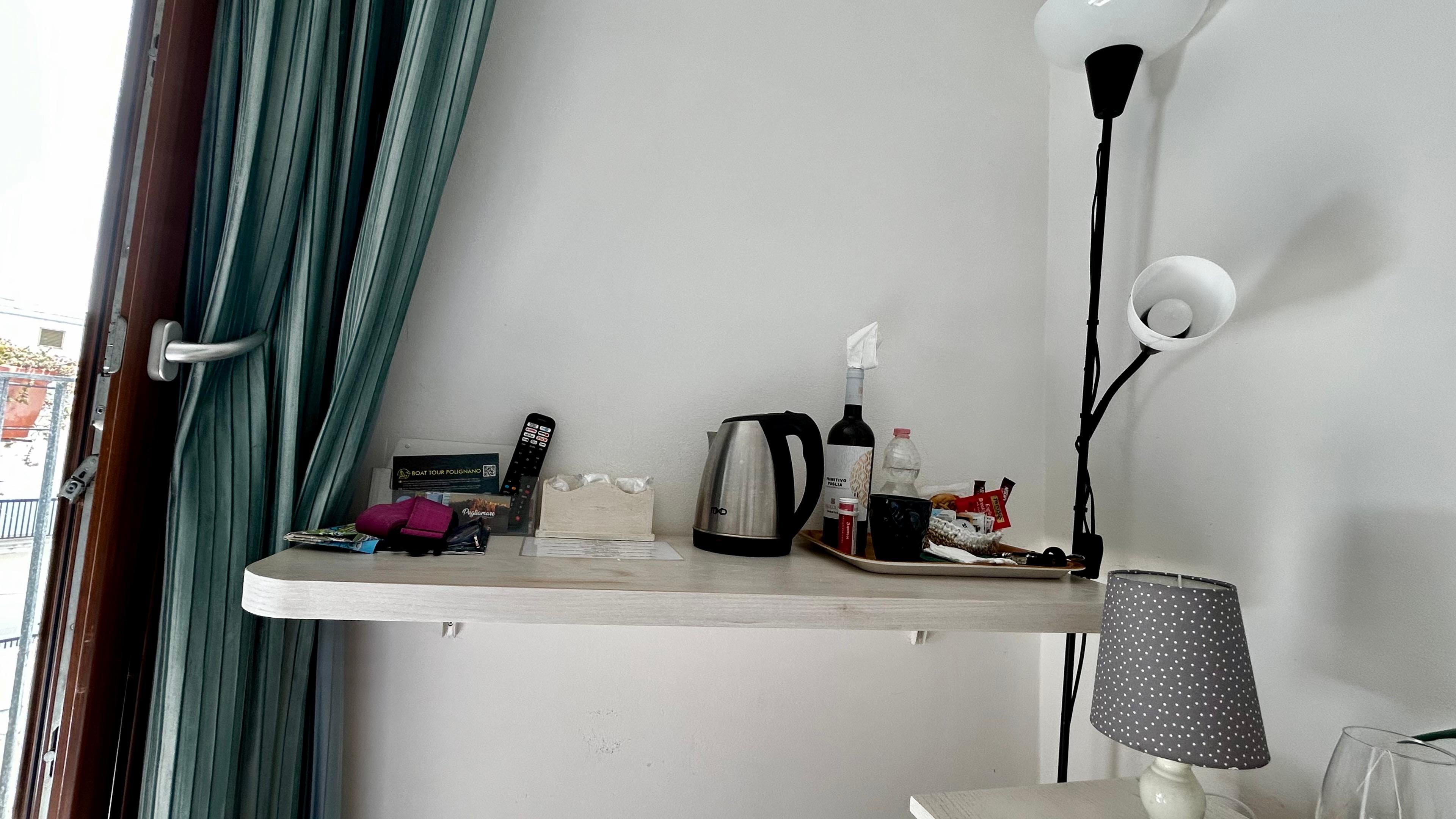 Enda avställningsytan i rummet