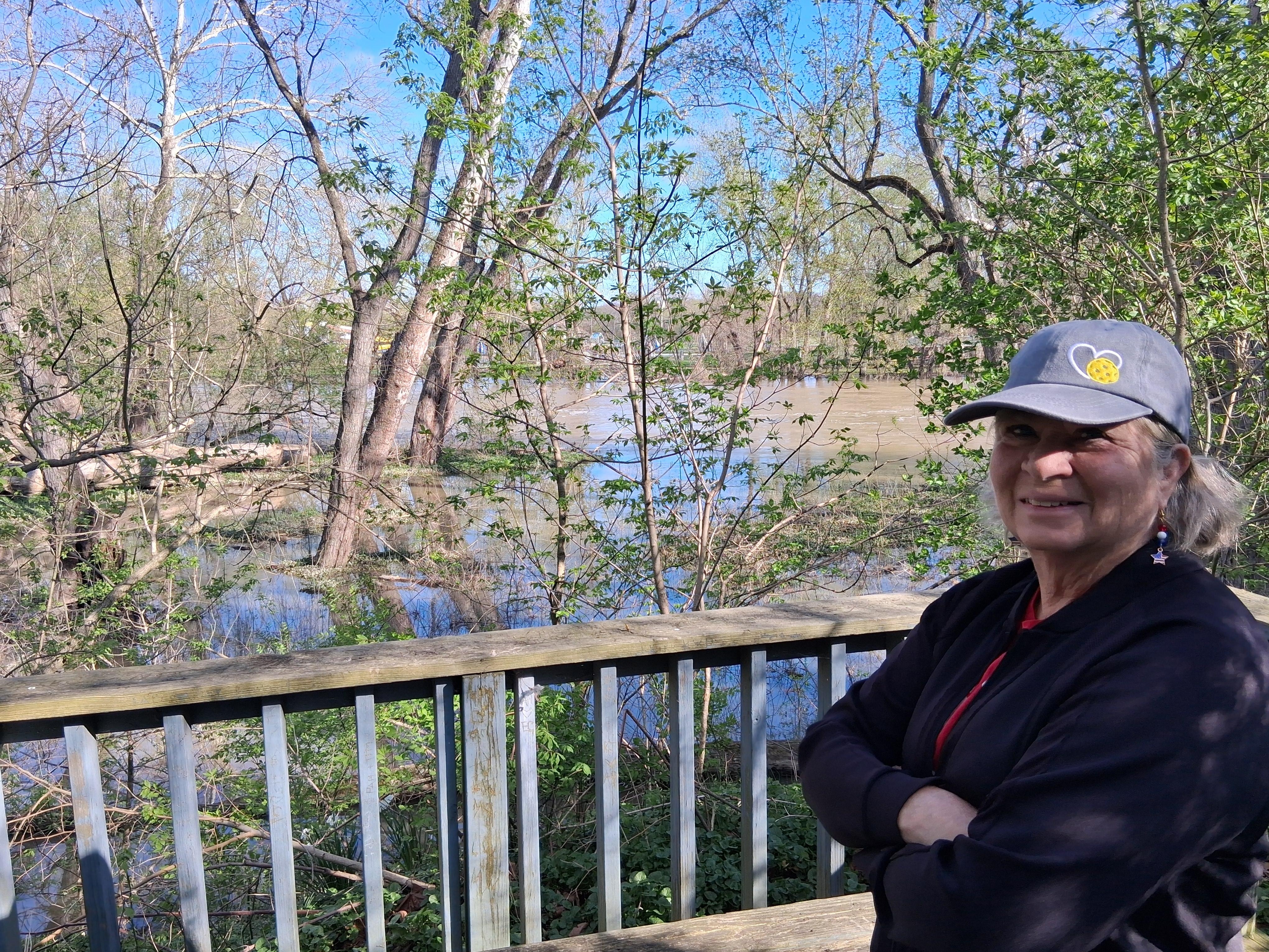 Along nearby walking trail