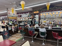 Where else can you find an old time drug store with great hamburgers & shakes-Owl Drug Store