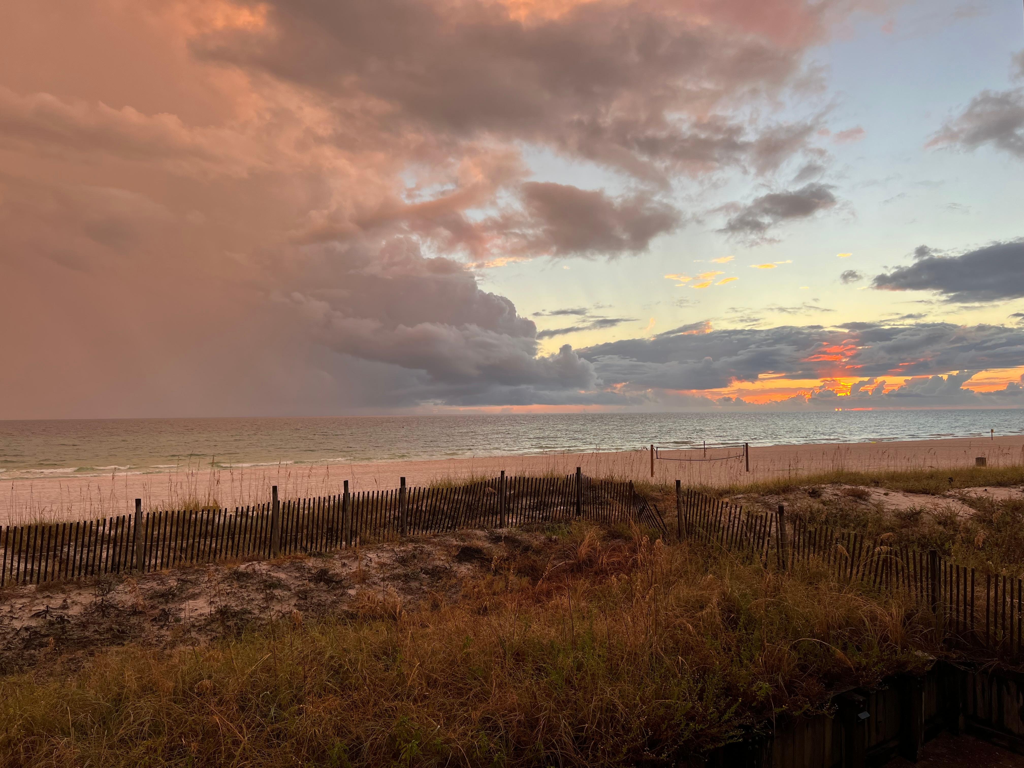 Sunset are amazing from the balcony