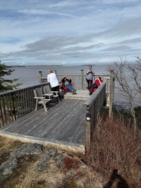 Enjoying the deck