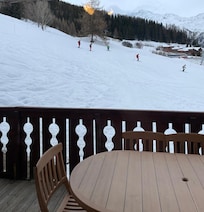 Vue de la terrasse de l'appartement