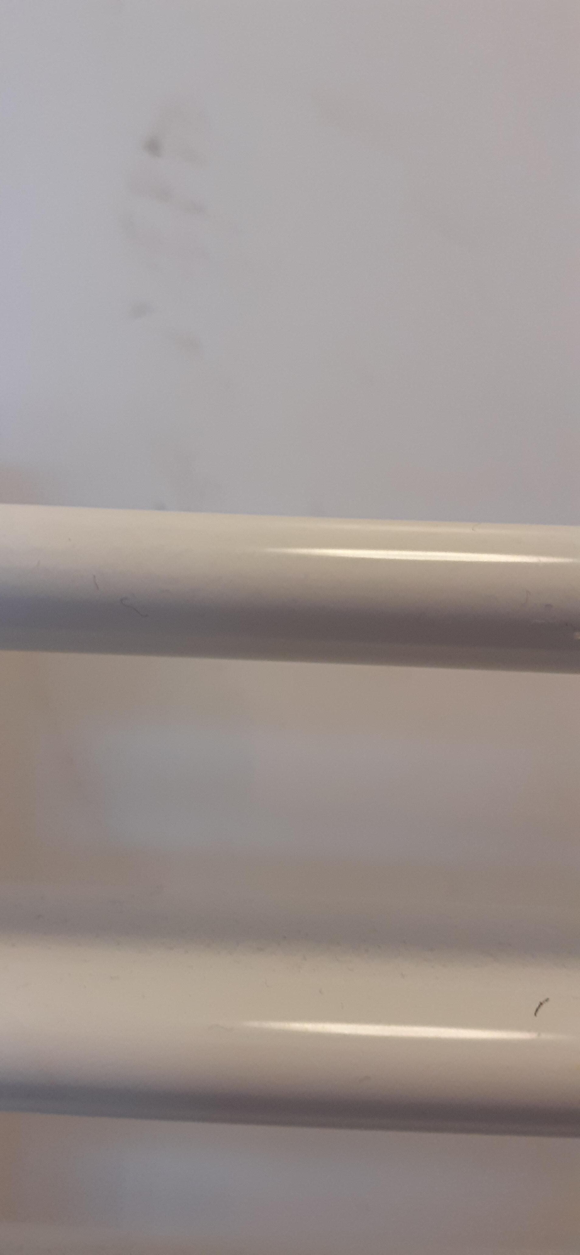 Marks on bathroom wall