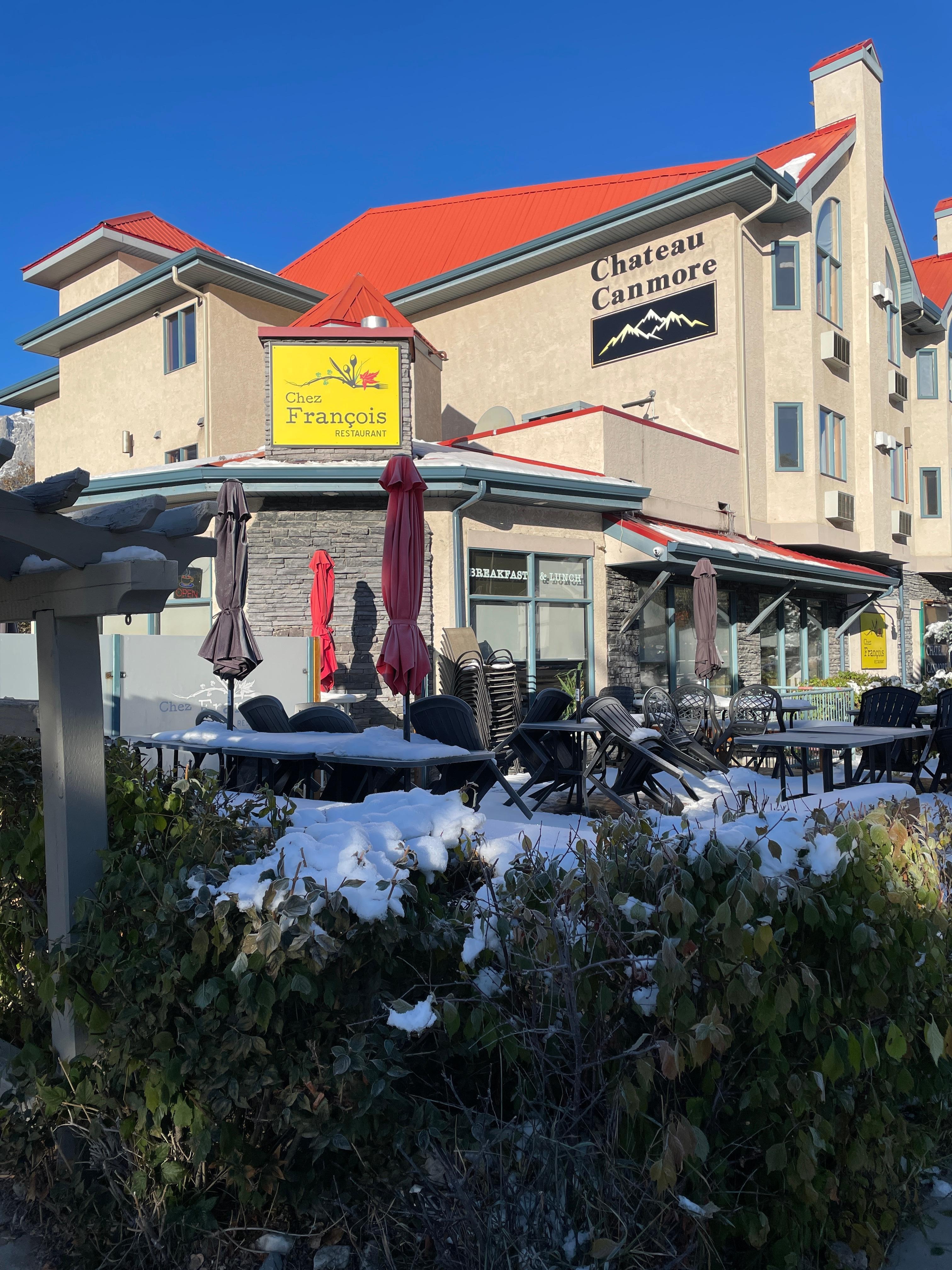 Chez Francois restaurant - excellent service and food. Large portions beautifully served. 