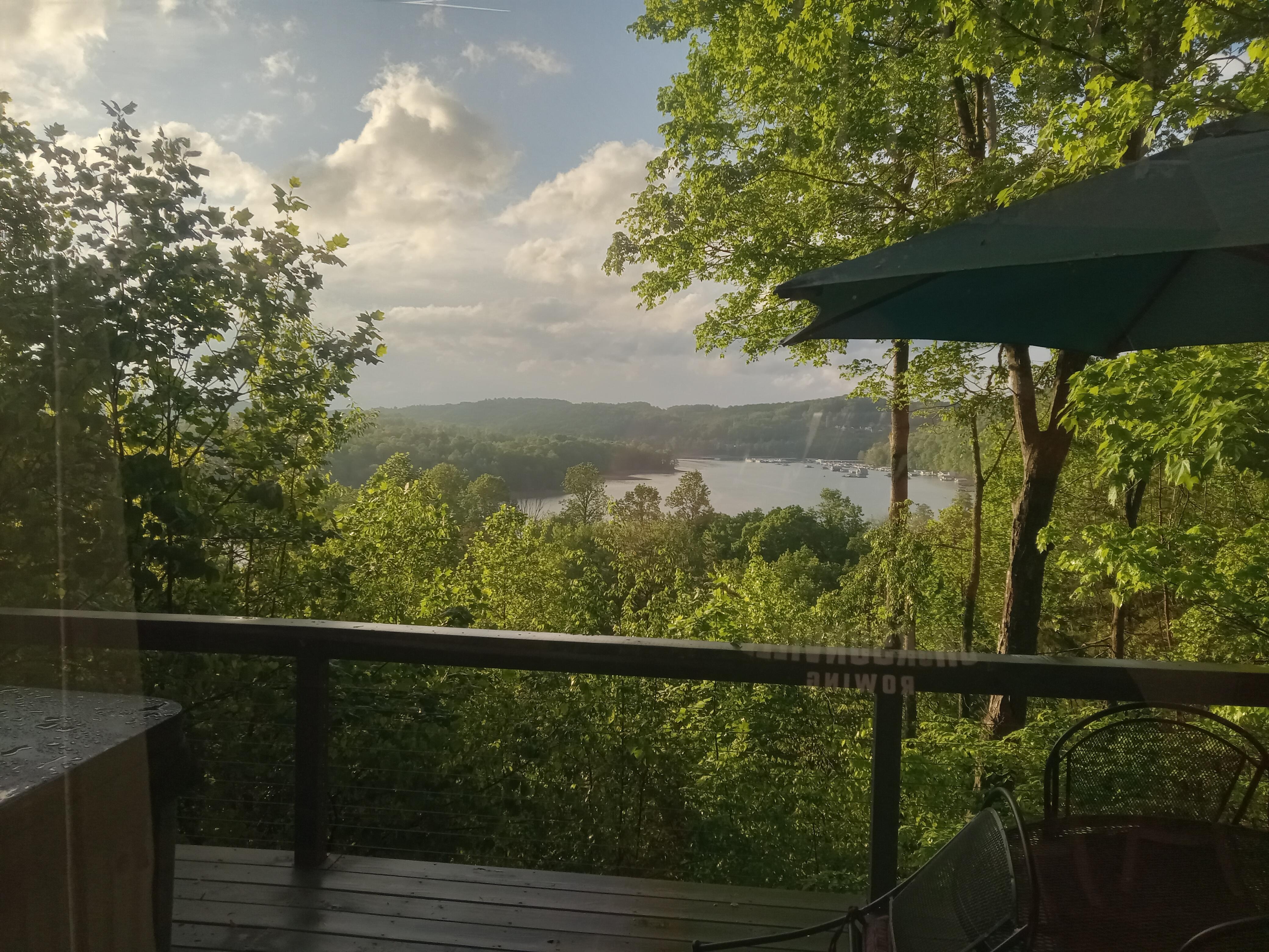 View from the  balcony. Gorgeous