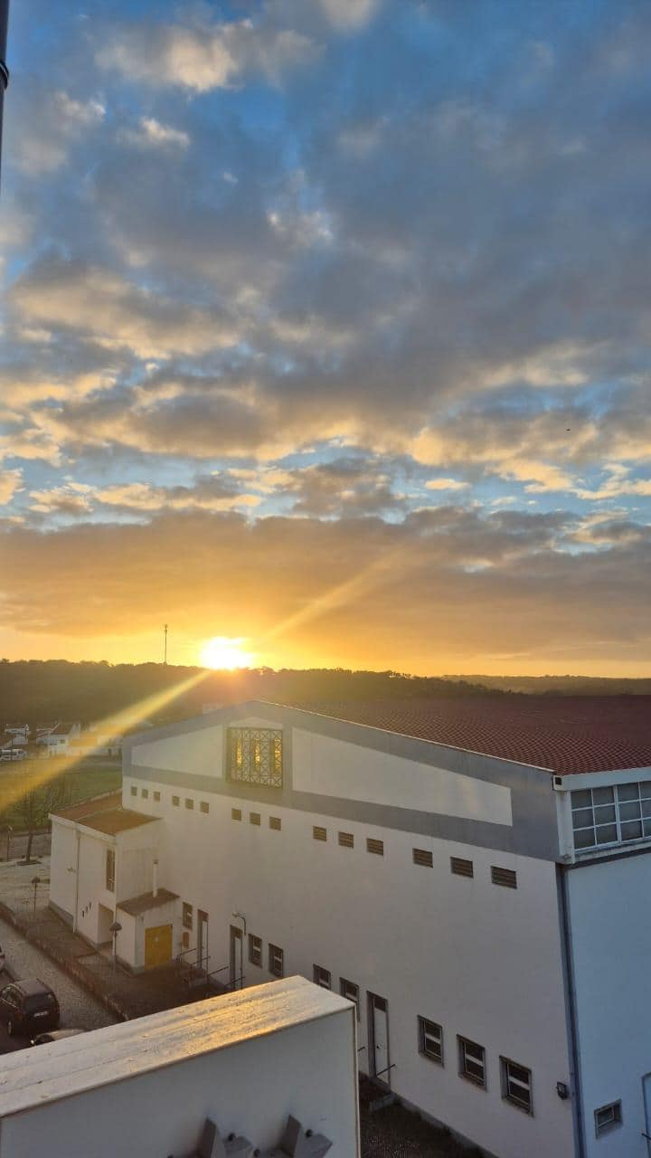 Lindo amanhecer da Nossa Varanda no Hotel Ponte de Sor em Fevereiro/26