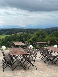 Fantastic view toward Austria from the terrace.