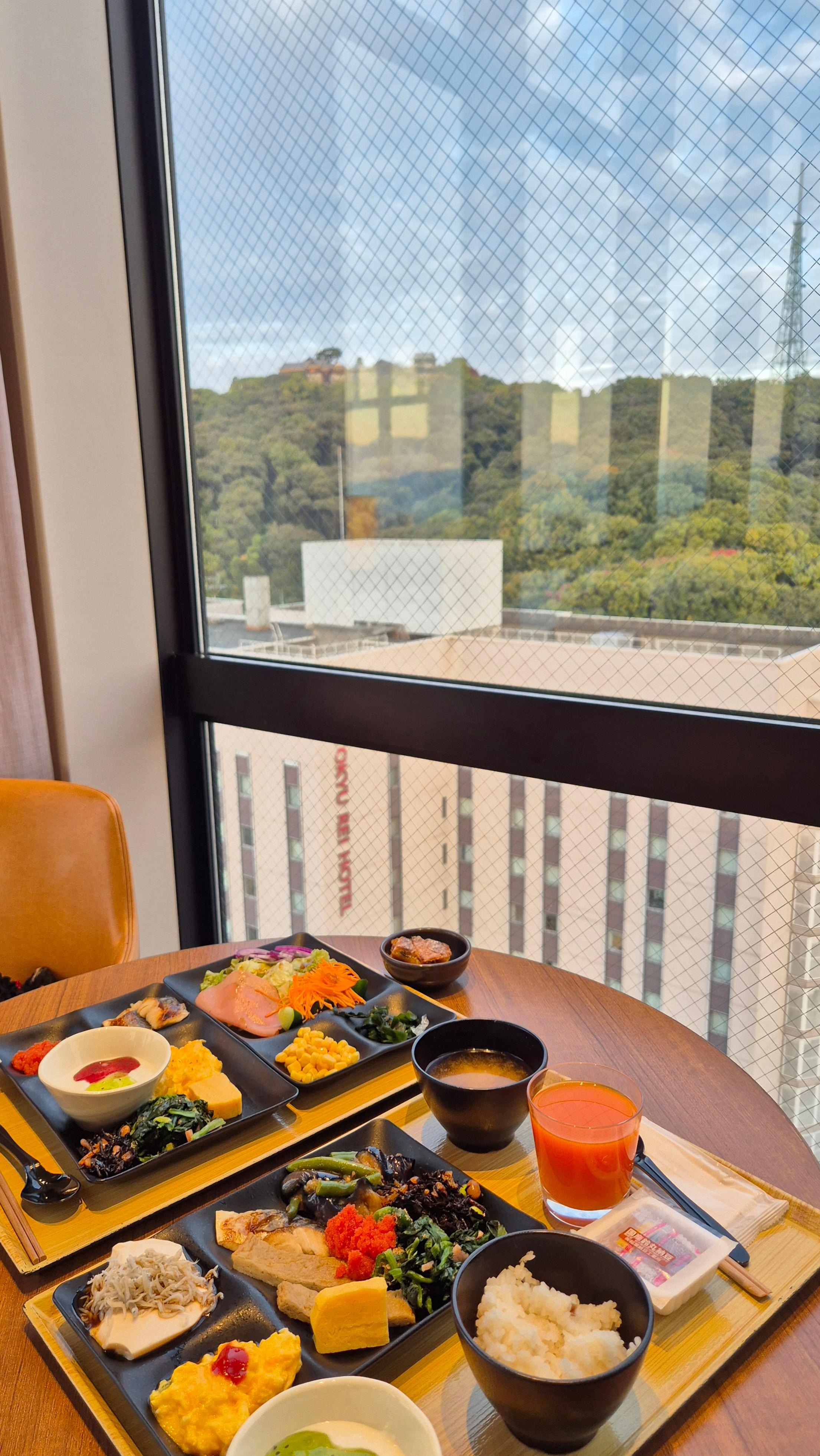 마쓰야마 성 뷰 ㅡ조식당