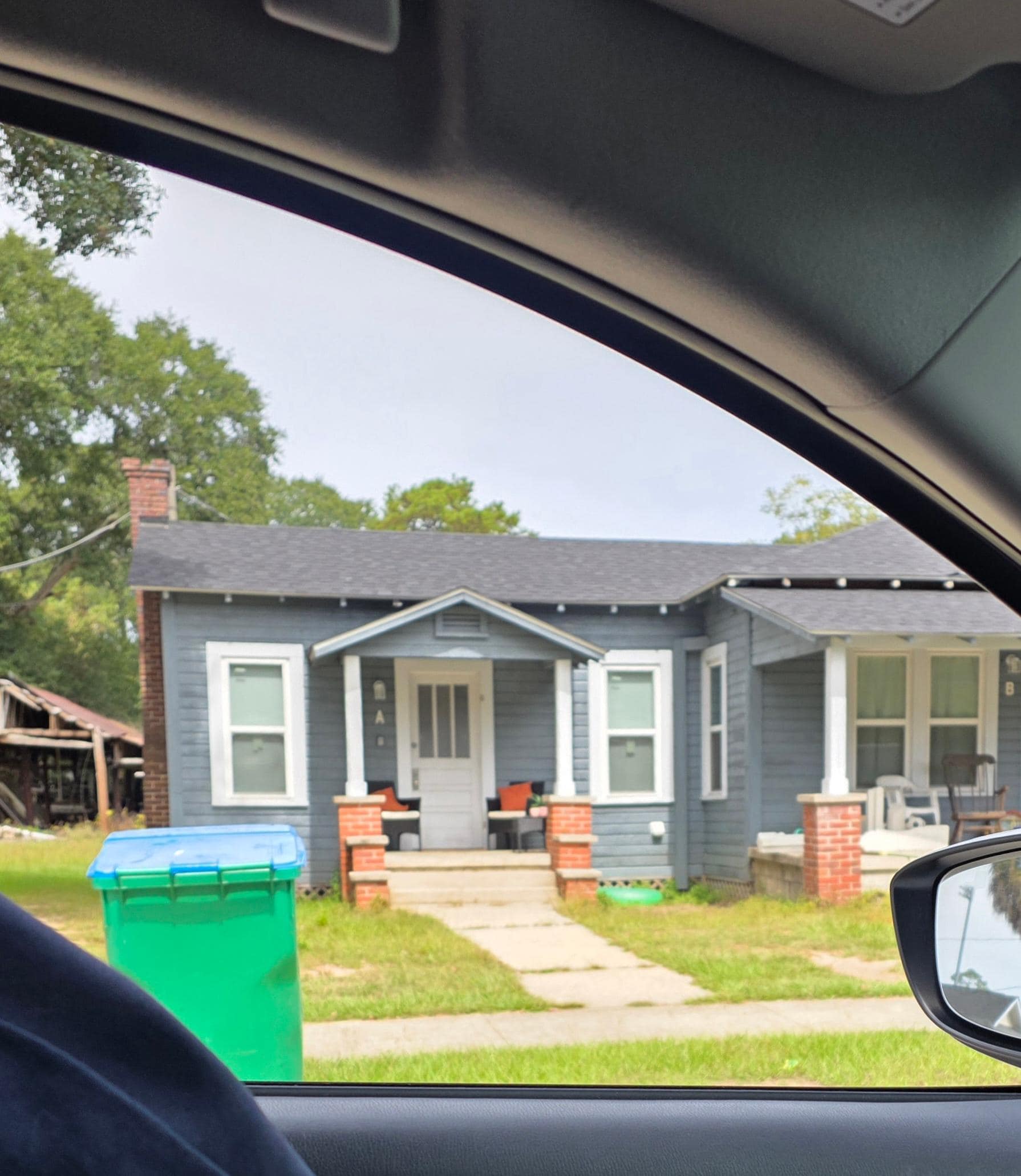 View of the front from outside