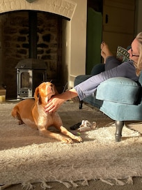 Chilling in the lounge