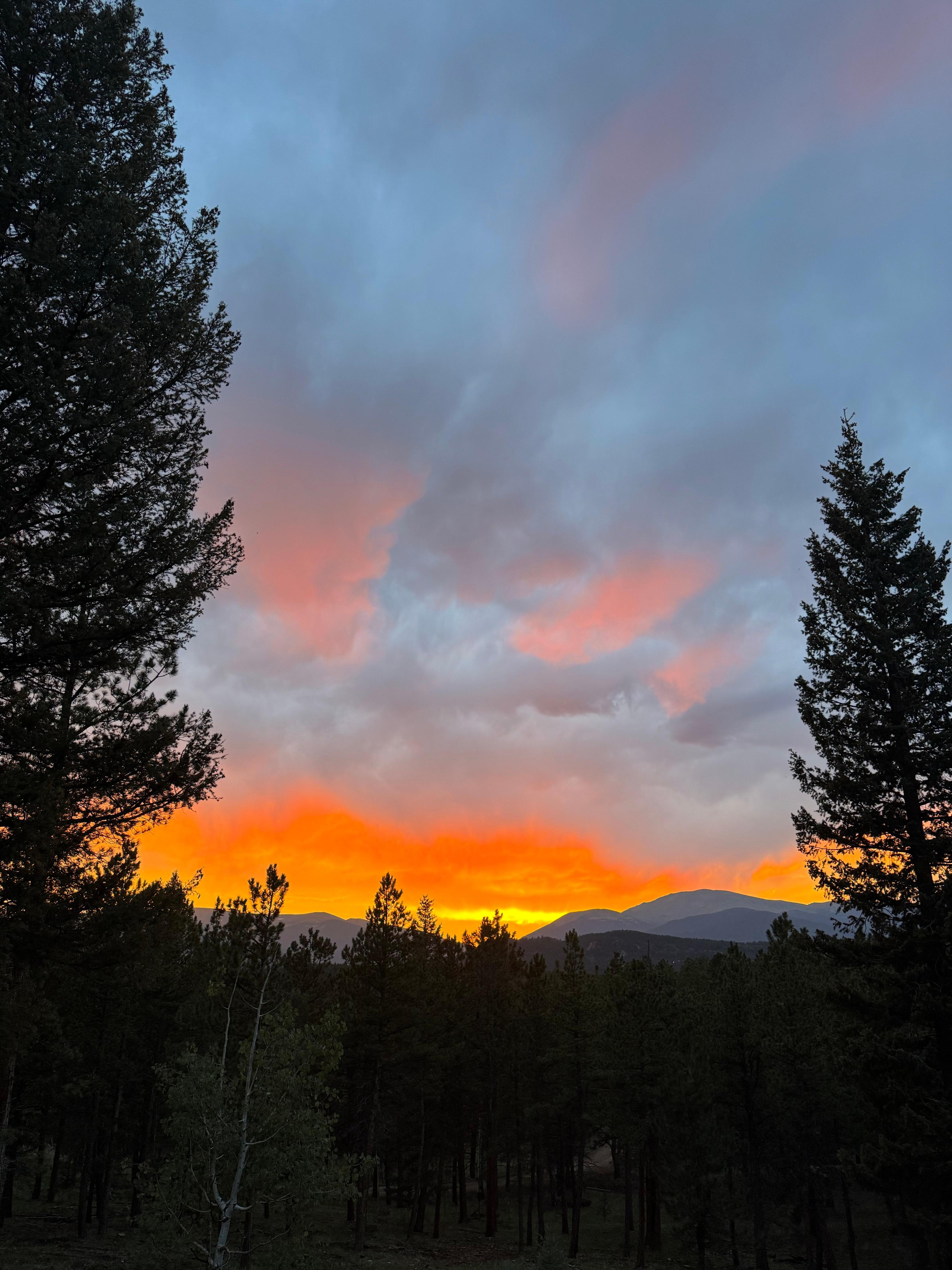 Sunset on the deck