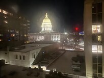 View of the capitol building from our room.