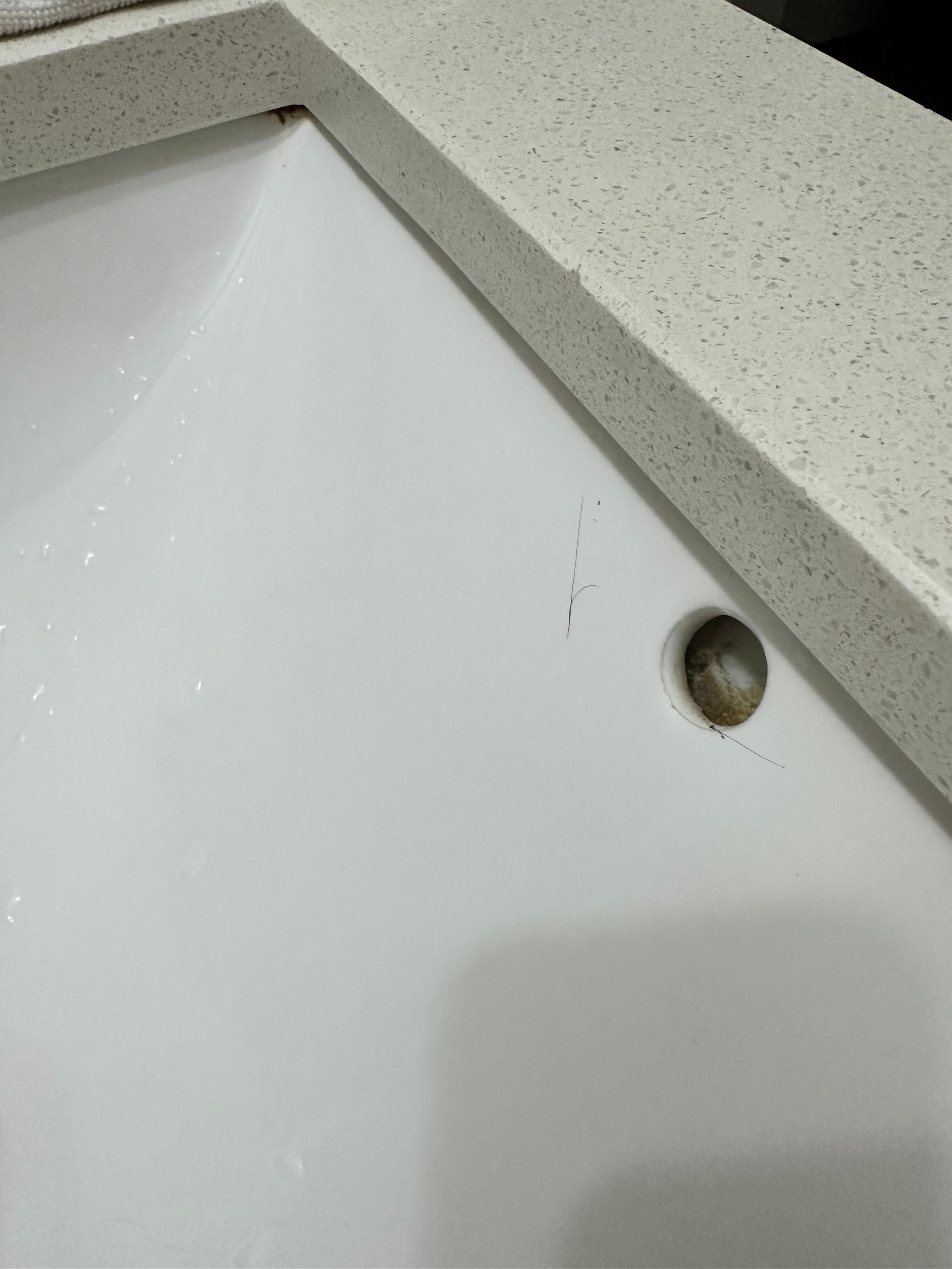 Other people’s hair in the sink 