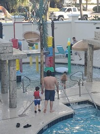 water works with dump bucket