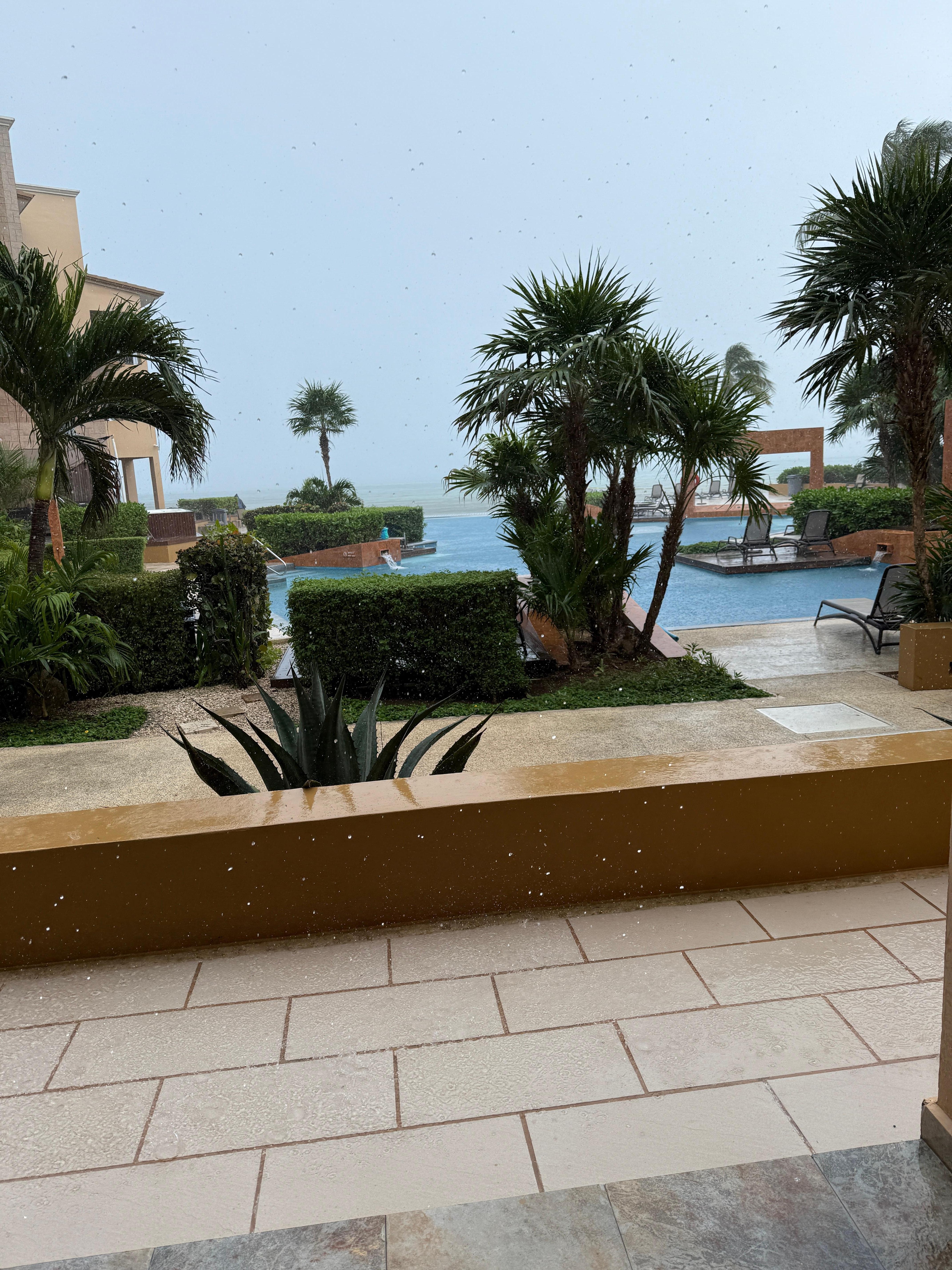 View from our large patio