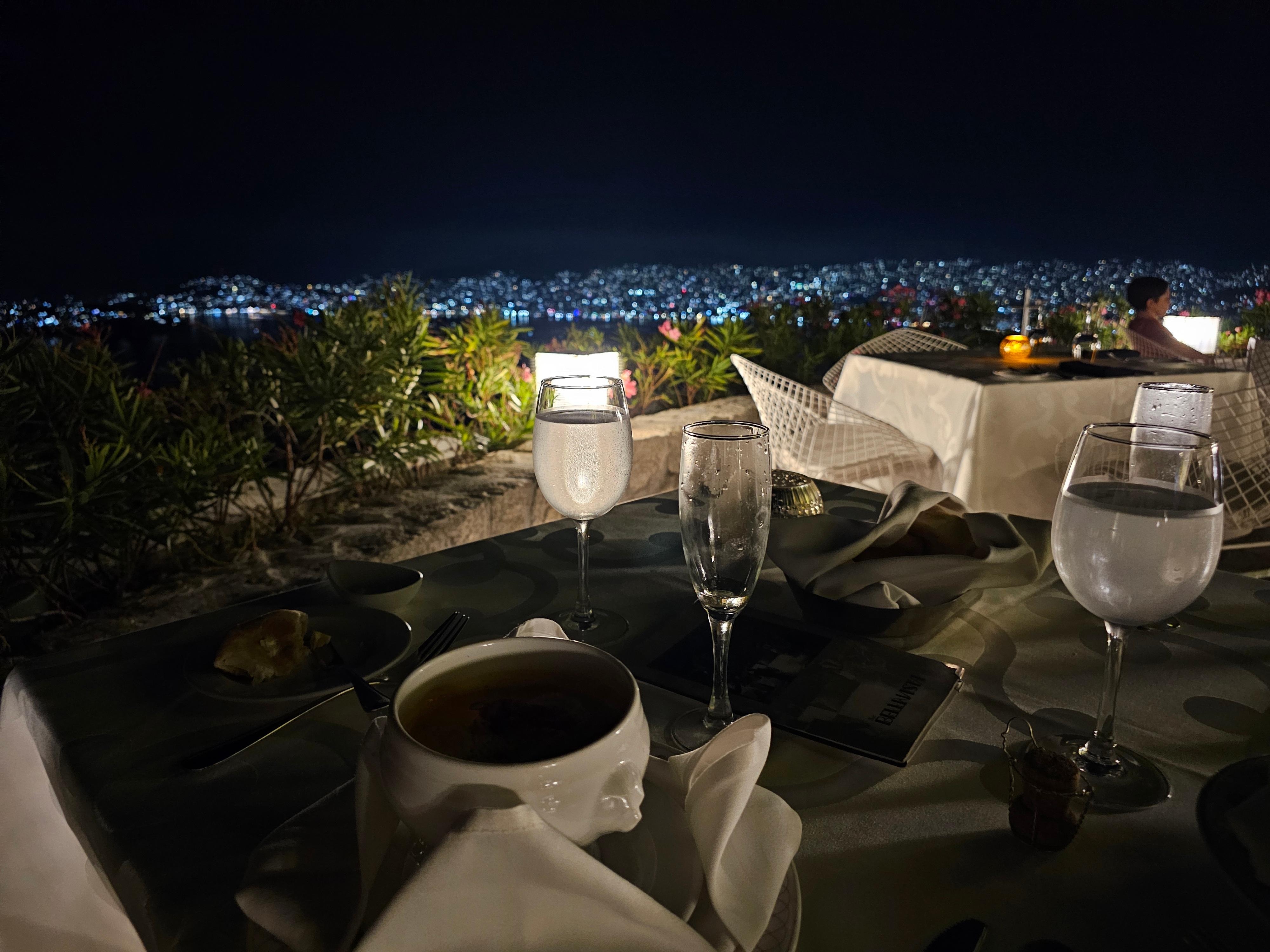 Cena en el restaurante 