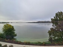 View of lake from room as fog lifted