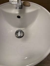 Sink was damaged