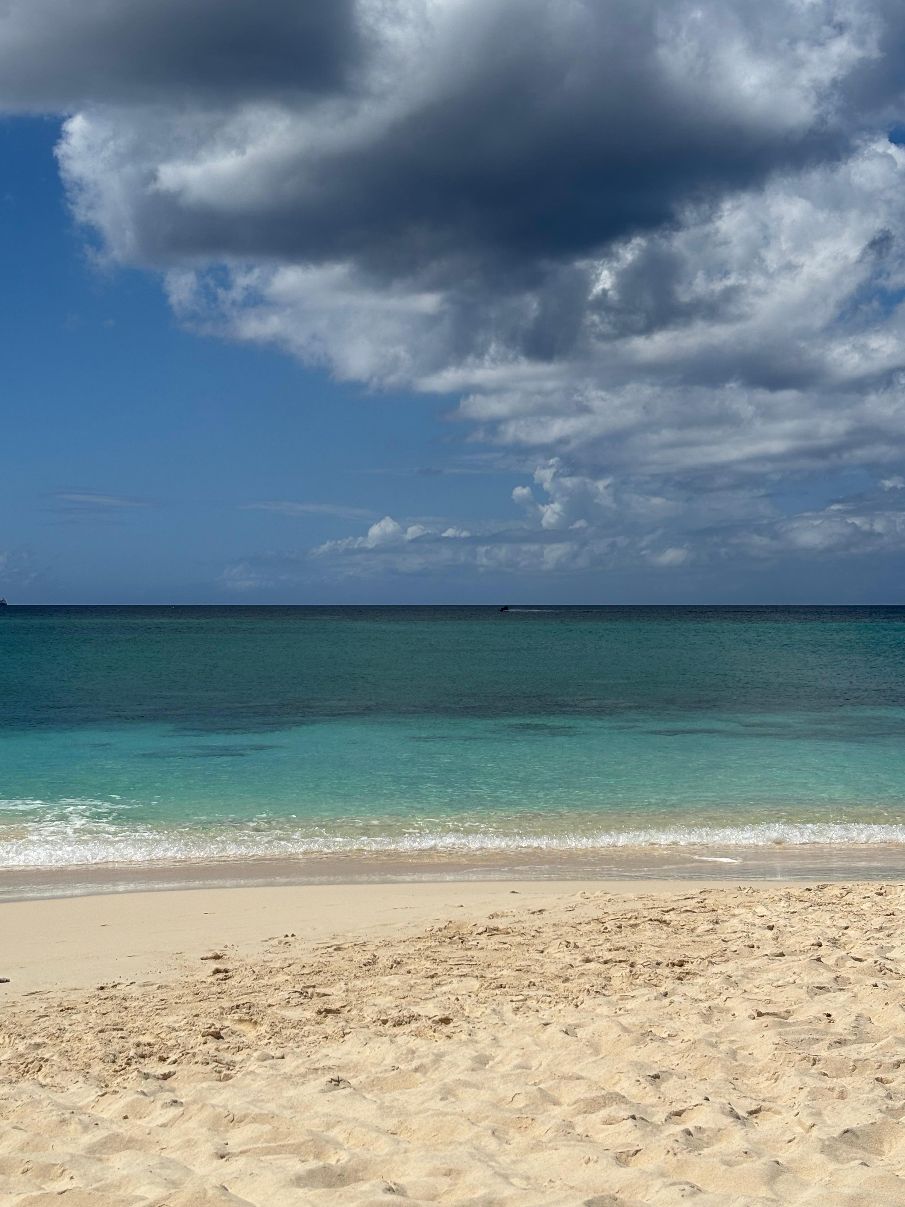 Beach view from beach chairs 