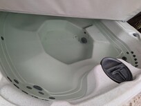 hot tub water was low and would spray water everywhere when used