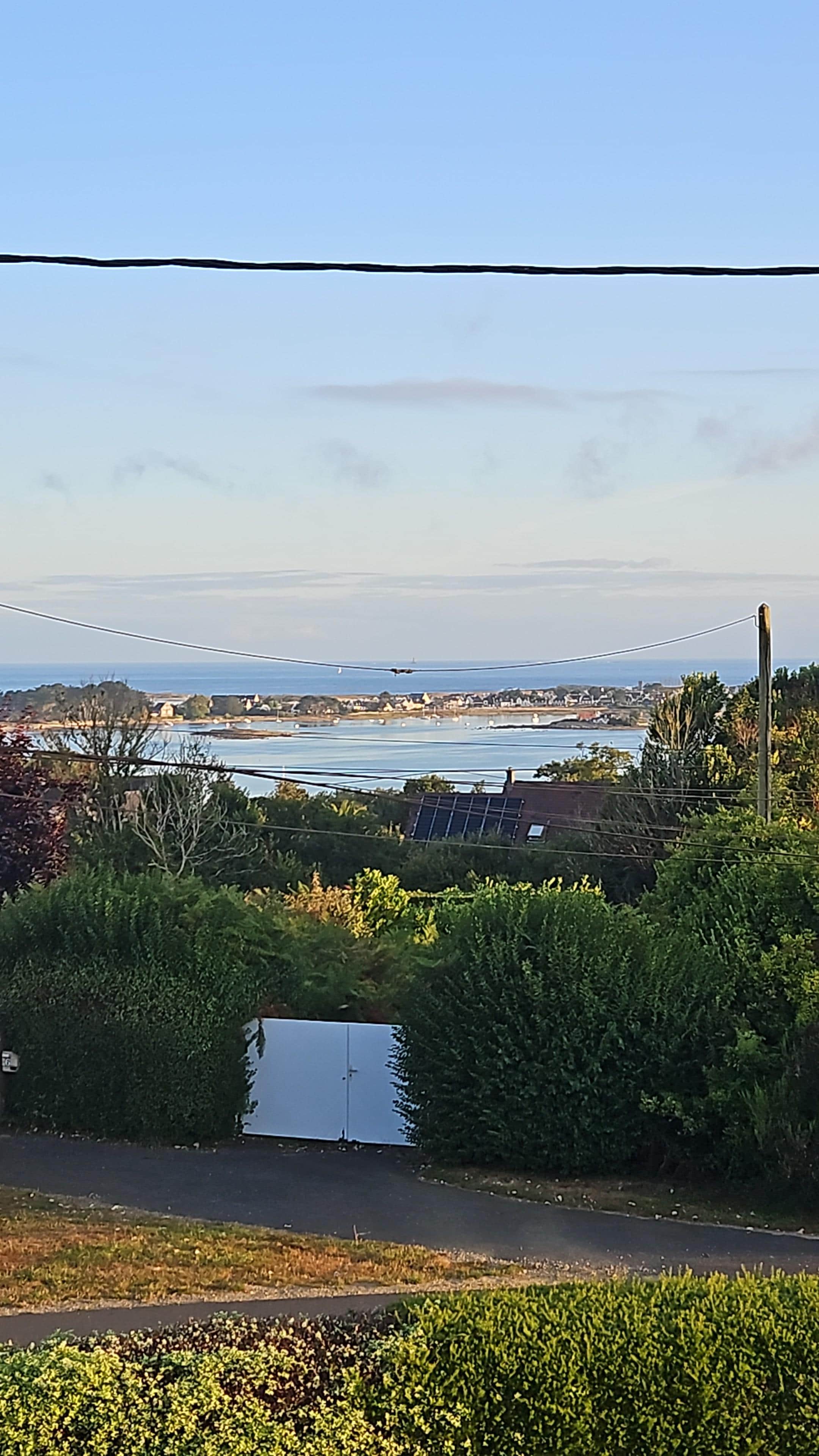 Uitzicht uit slaapkamer boven